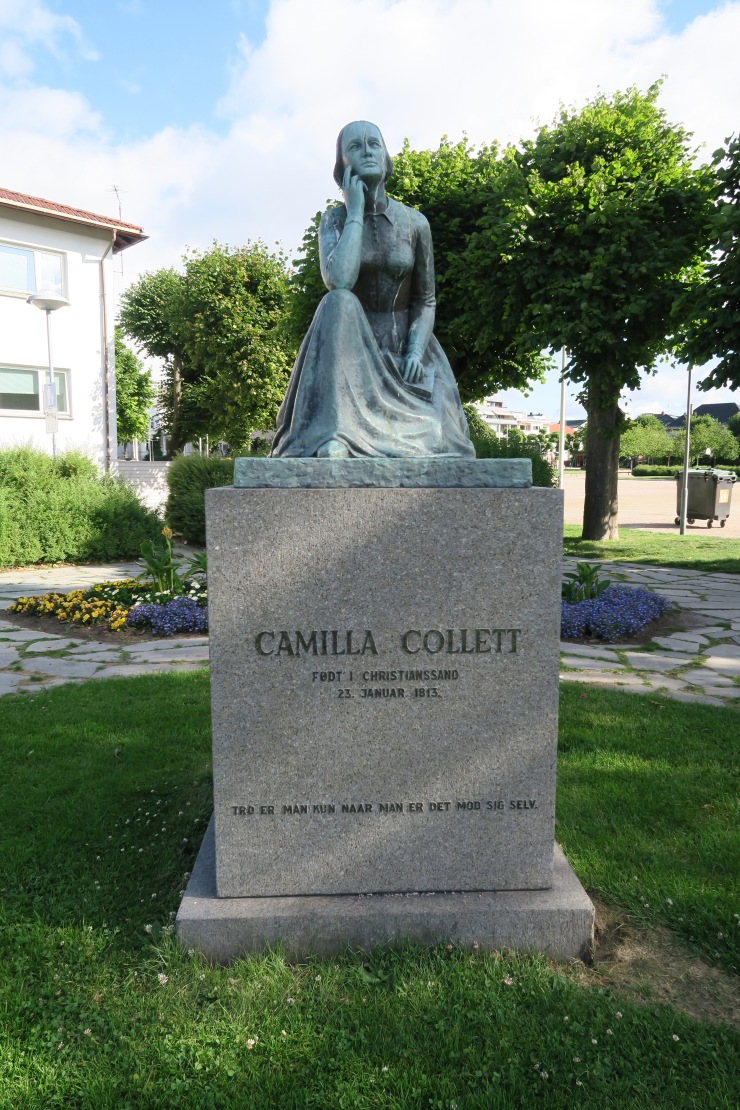 Kristiansand - June 2017 - statue Camilla Collett